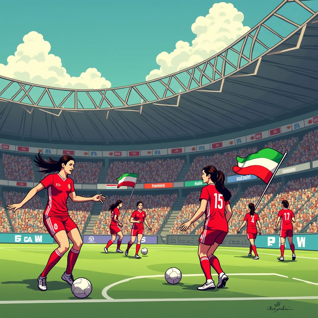 iran's women play on as nation reels from leadership vacuum and war