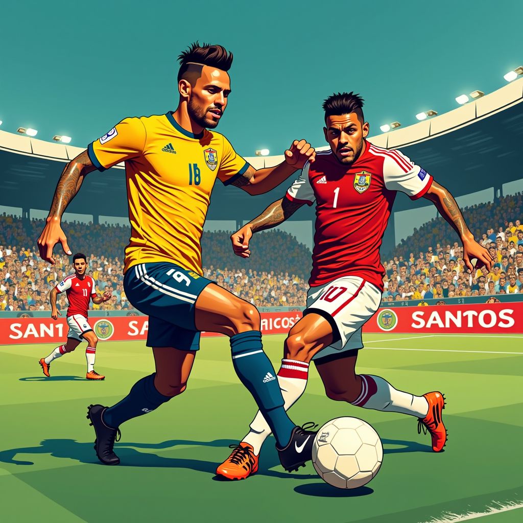 neymar keert terug bij santos met assist na knieoperatie en harde tackle