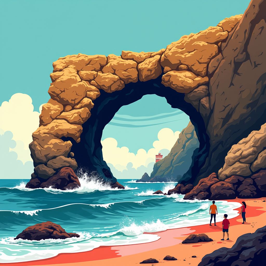 iconische rotsboog in puglia stort in op valentijnsdag