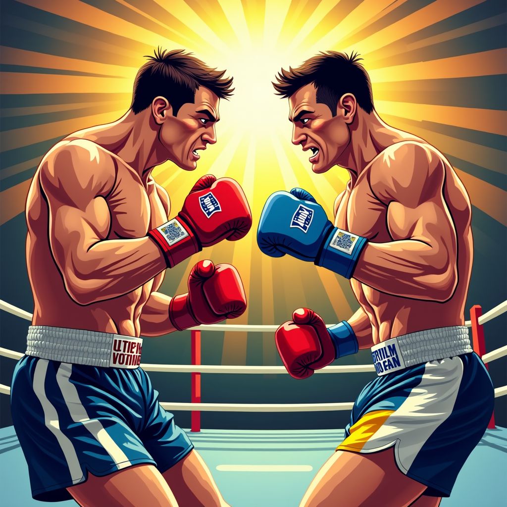 een megagevecht tussen kickboks en boks?