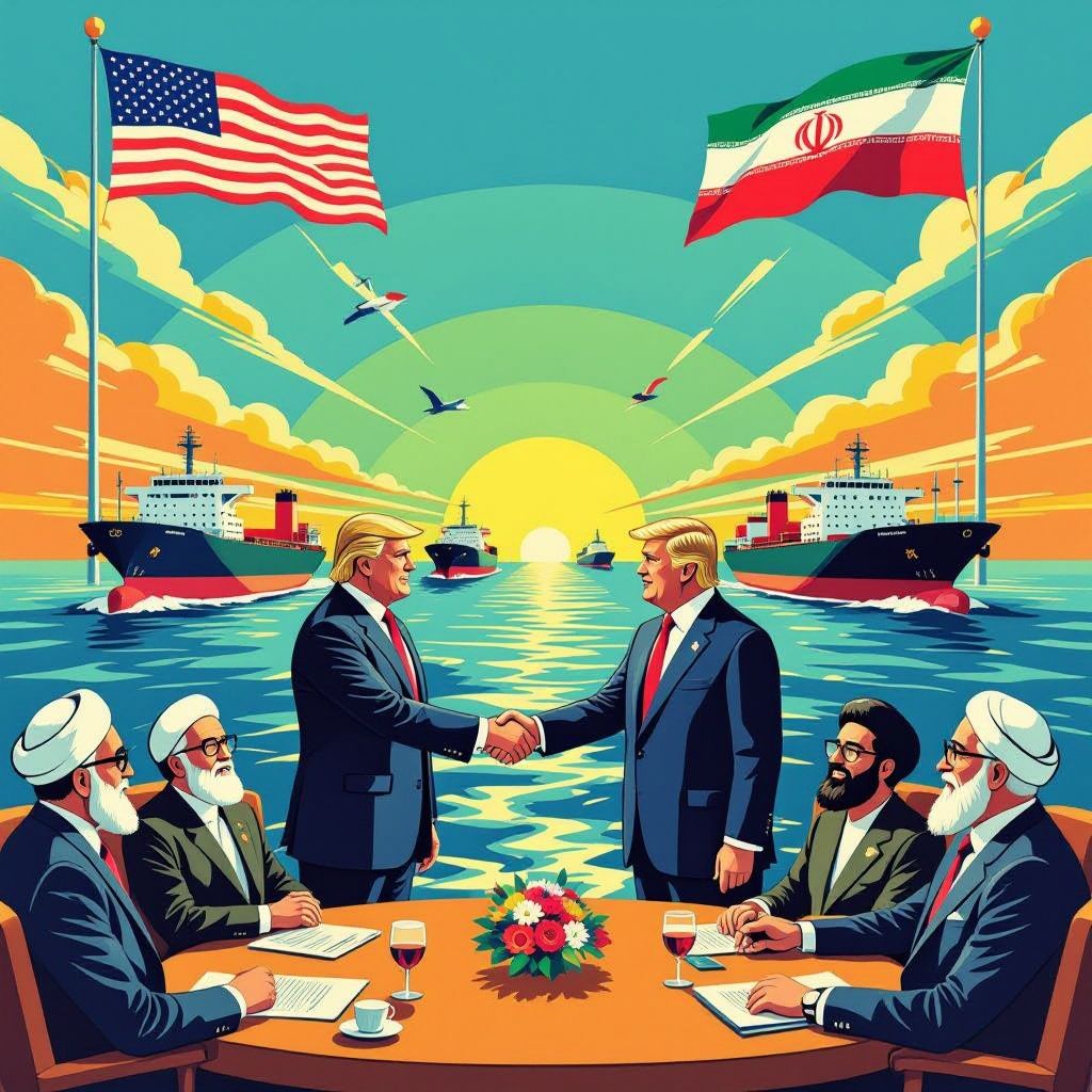 vs en iran sluiten vredesakkoord: straat van hormuz opent vrijdag