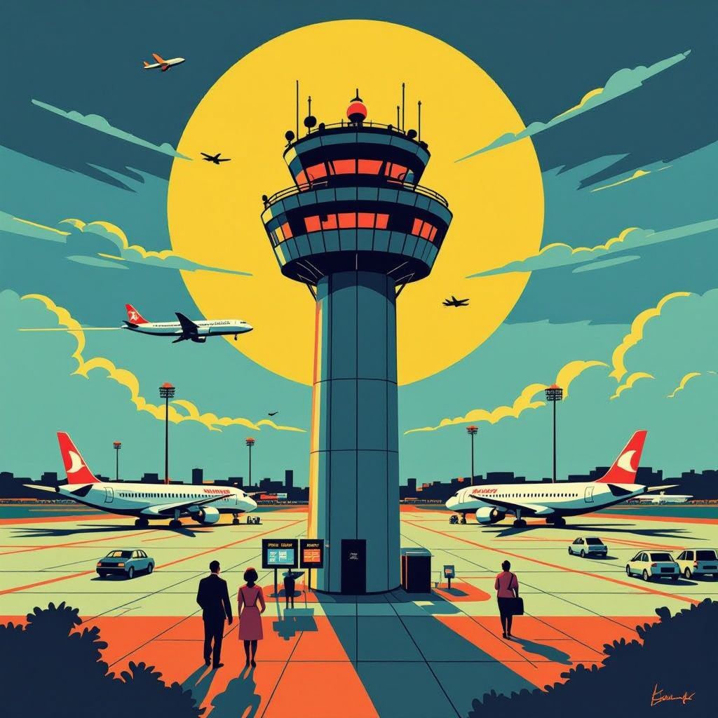 luchtverkeerstoren storing legt vliegveld plat