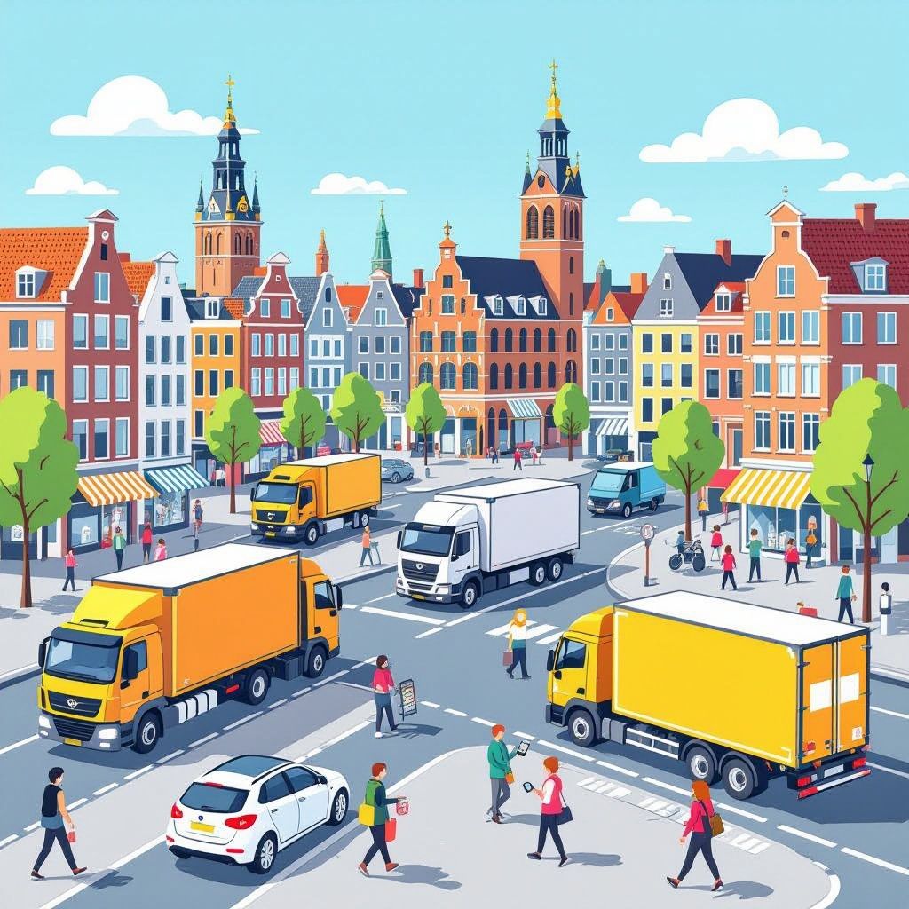 den haag zet in op slimme logistiek om stadsverkeer te verminderen