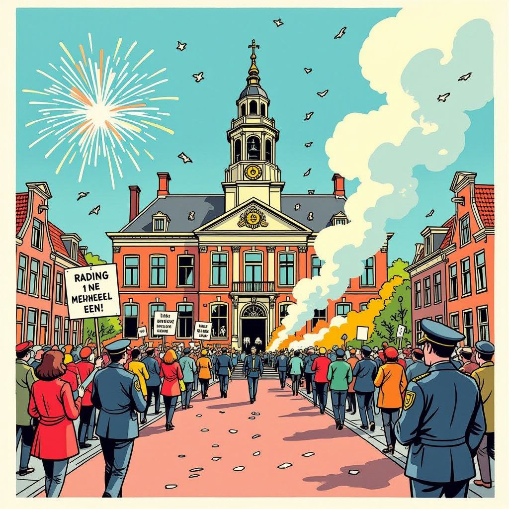 meer dan duizend mensen verzamelen zich tegen noodopvang in loosdrecht