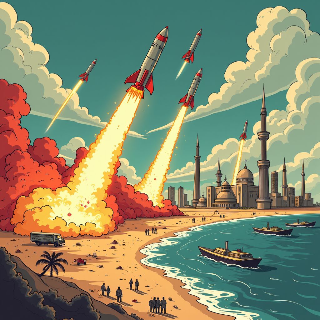 Iran reageert met massale rakettenafvuur na westerse aanvallen