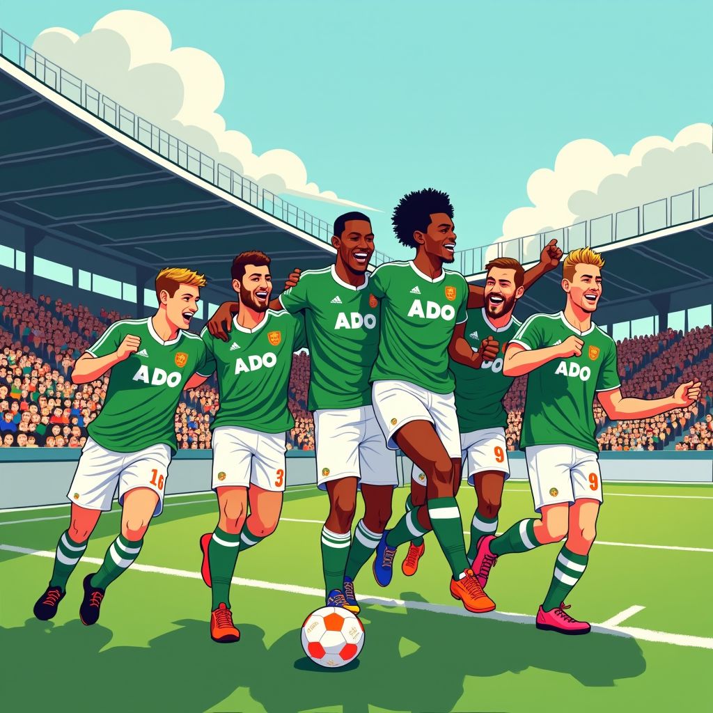 ado den haag op één zege van historische promotie