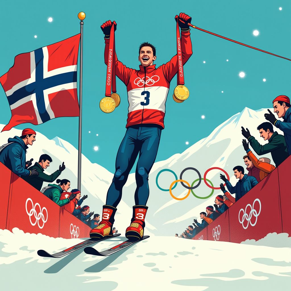 norwegian skier makes history with six golds in one olympics