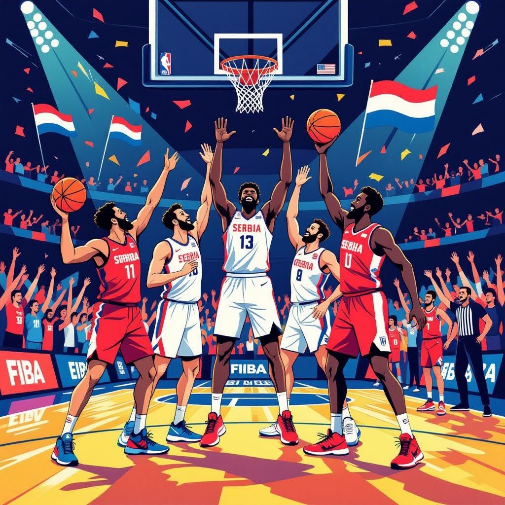 nederland schokt basketball wereld met winst op servie