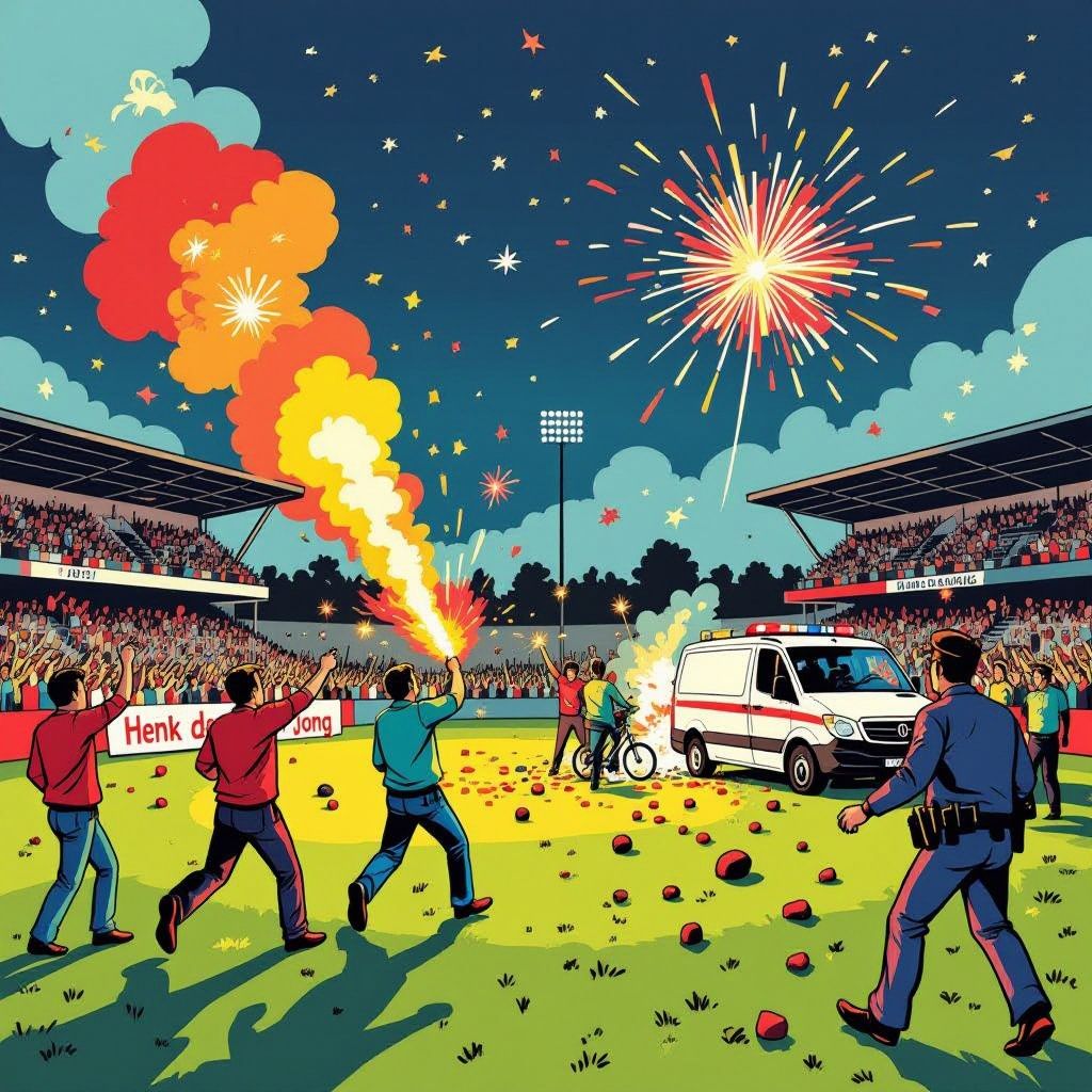 geweld na cambuur‑vitesse sleept wedstrijd en stad in chaos