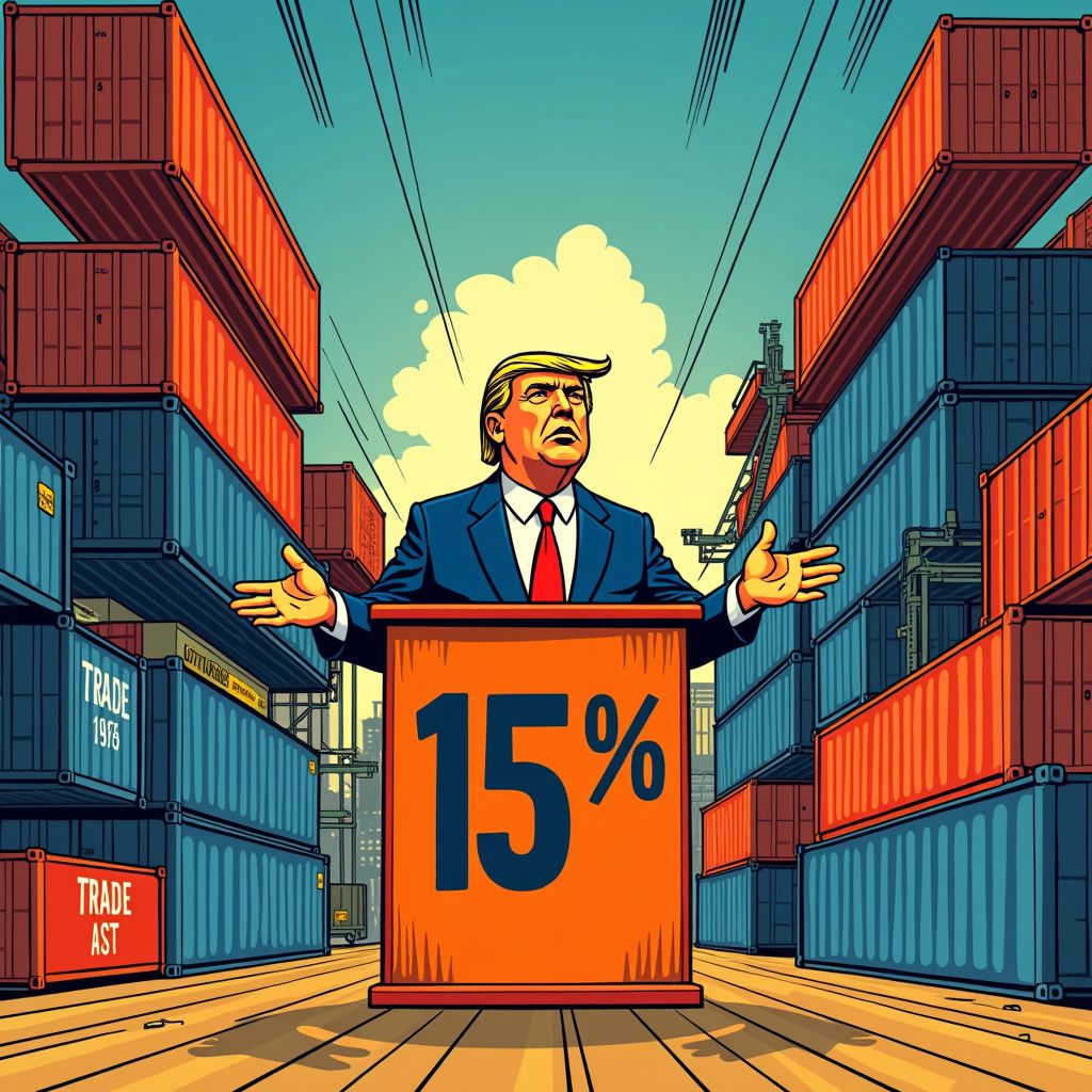 Trump verhoogt wereldwijde importtarieven naar 15 procent