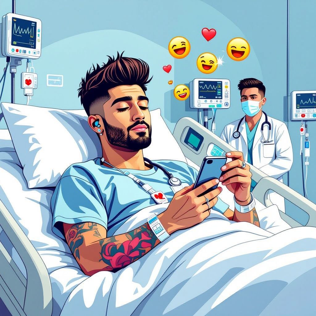 zayn malik breekt stilte na ziekenhuisopname