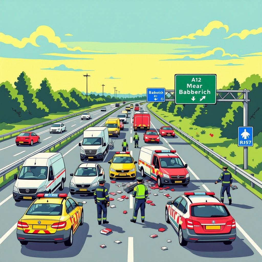 dode en chaos na kettingbotsing op a12 bij babberich