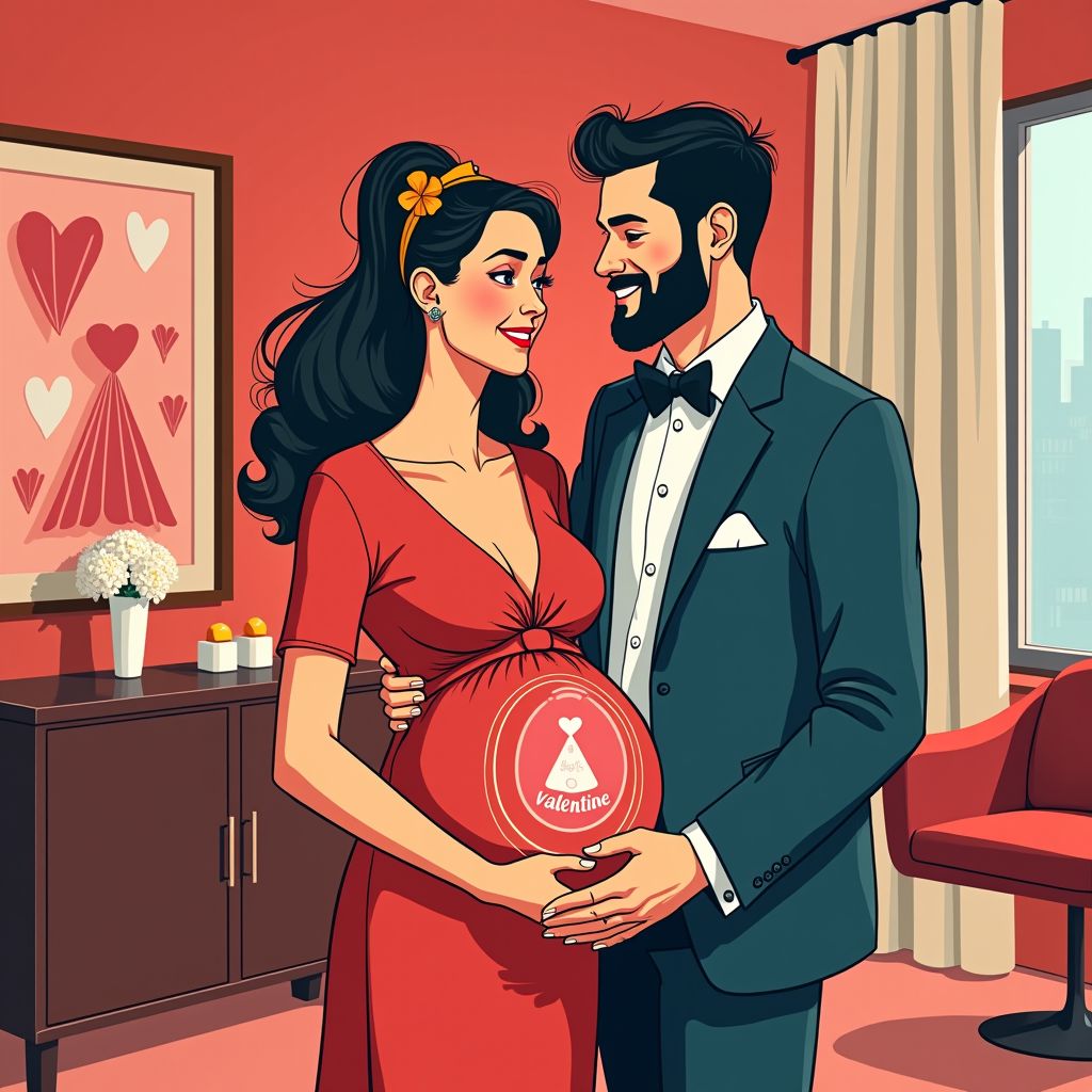 zwangerschap op valentijnsdag: b&b-koppel viert liefdesfeest met grote aankondiging