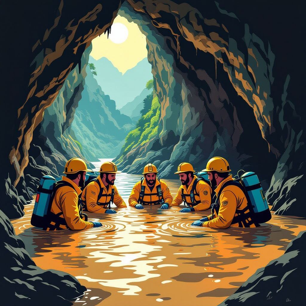 five gold seekers survived ten days underwater in laos