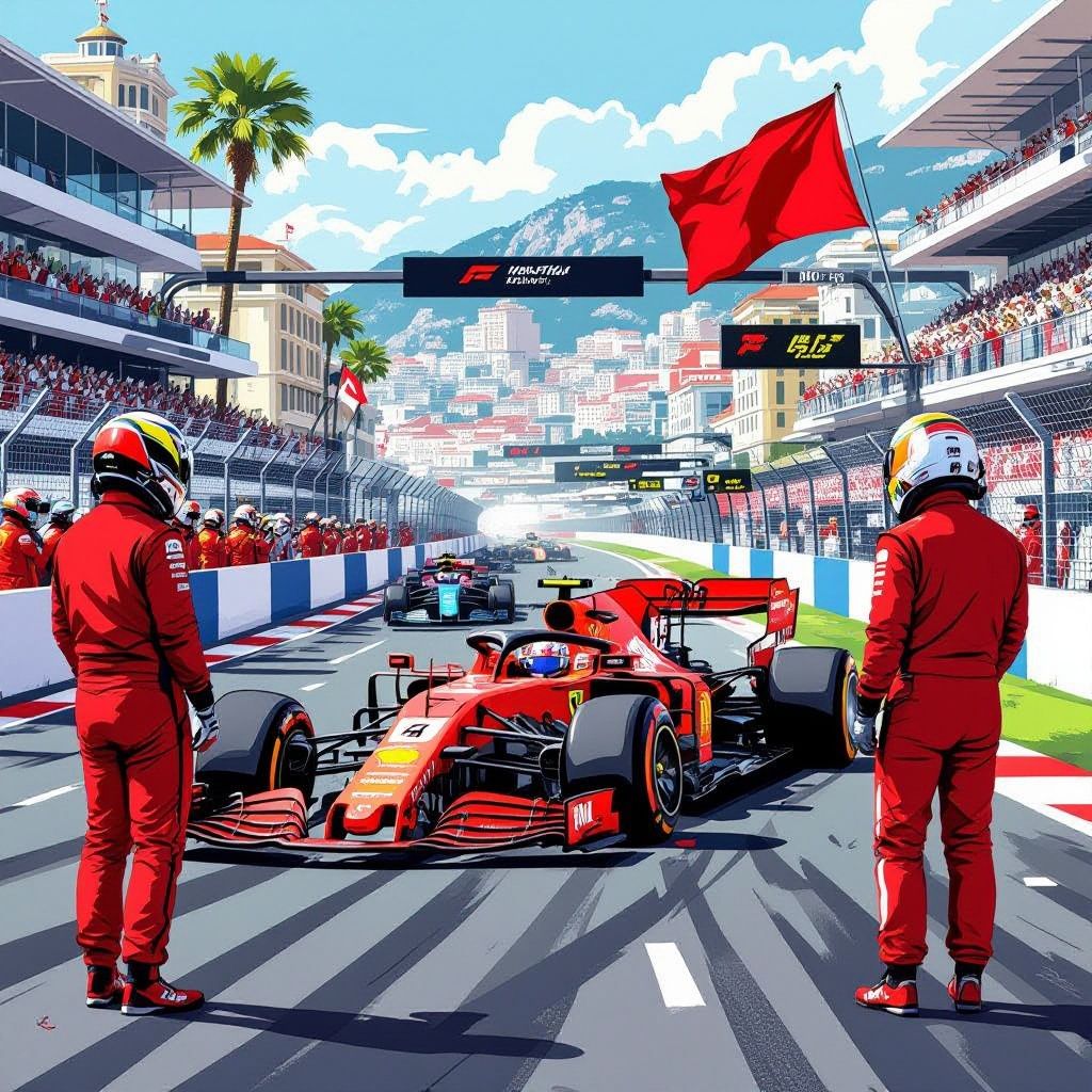 rode vlag in monaco na zware crash leclerc: kwalificatie stilgelegd