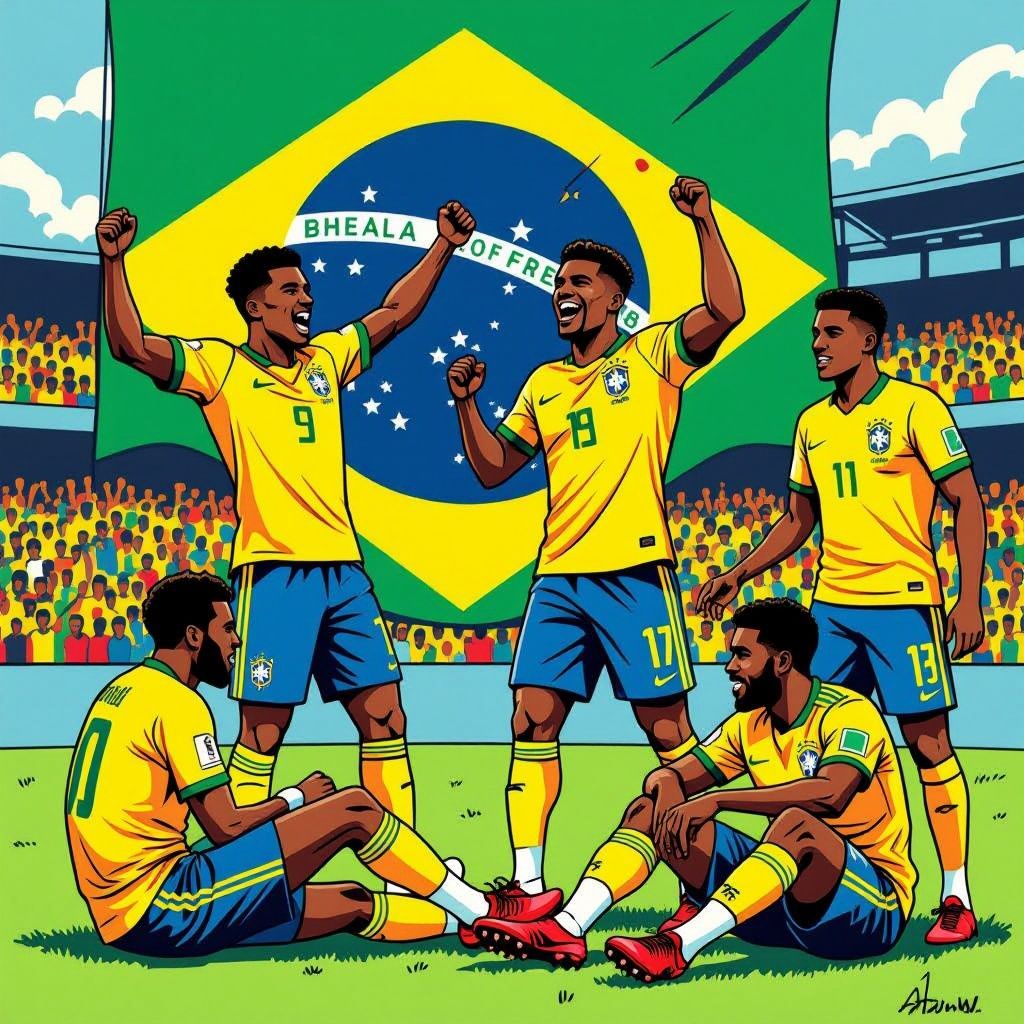 brazilië wint makkelijk van haïti, maar prijs is hoog