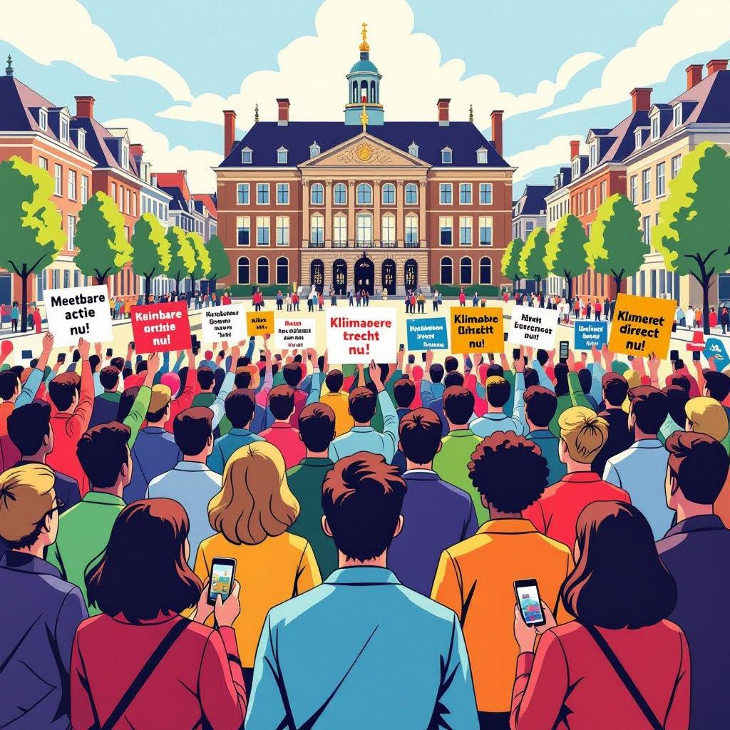 jongeren zetten tweede kamer onder druk met klimaatvragen