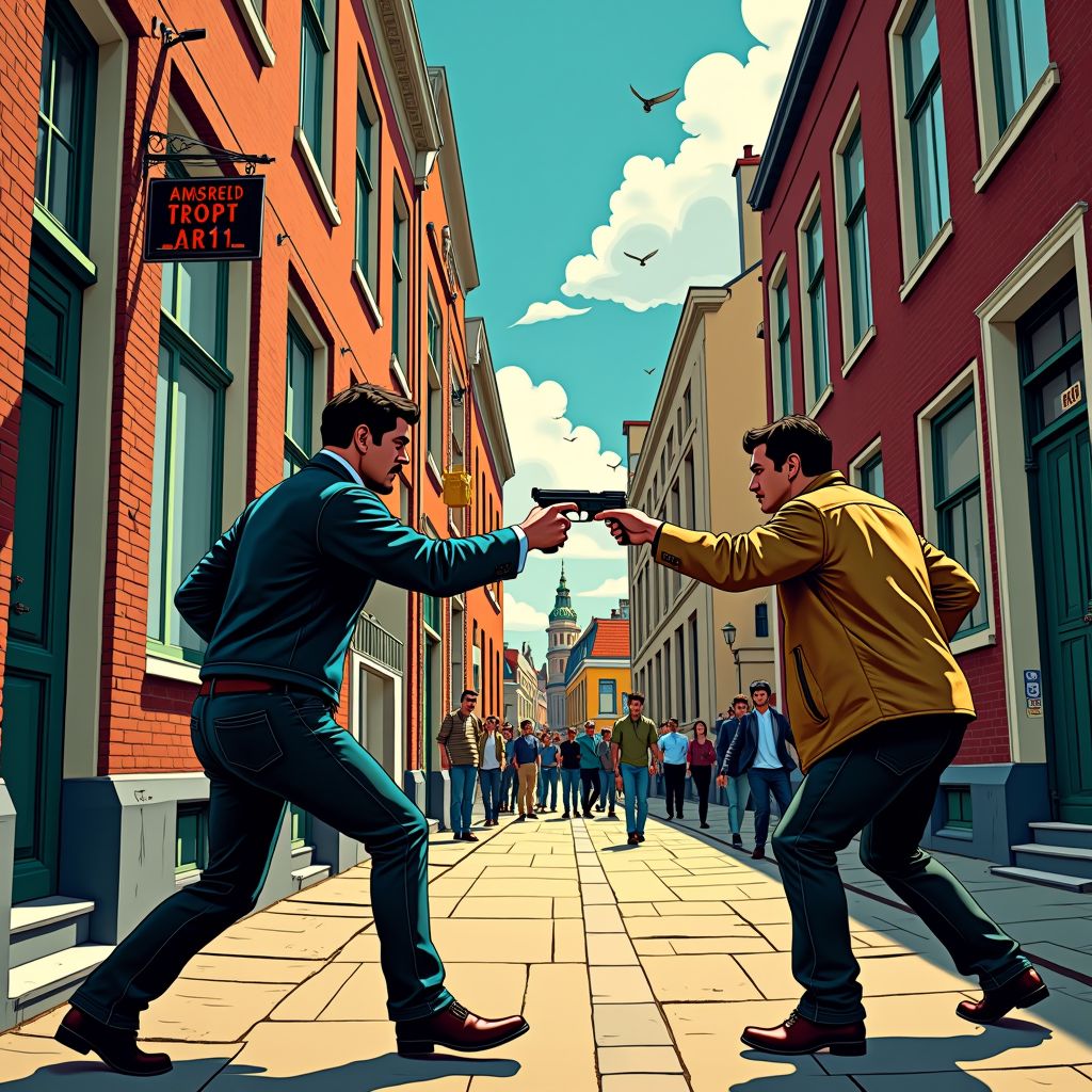 Schietpartij op Damrak: man handelde in noodweer na mesbedreiging