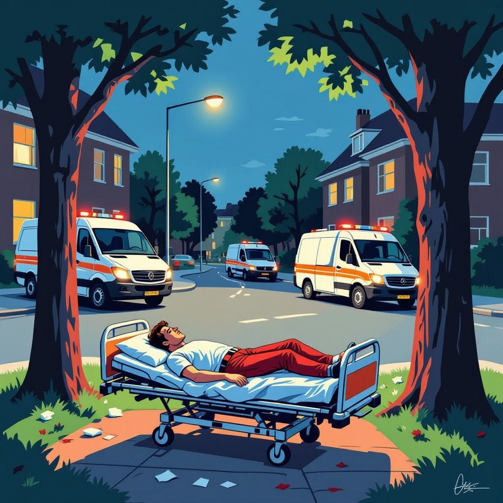 man critically hurt after falling from tree in purmerend