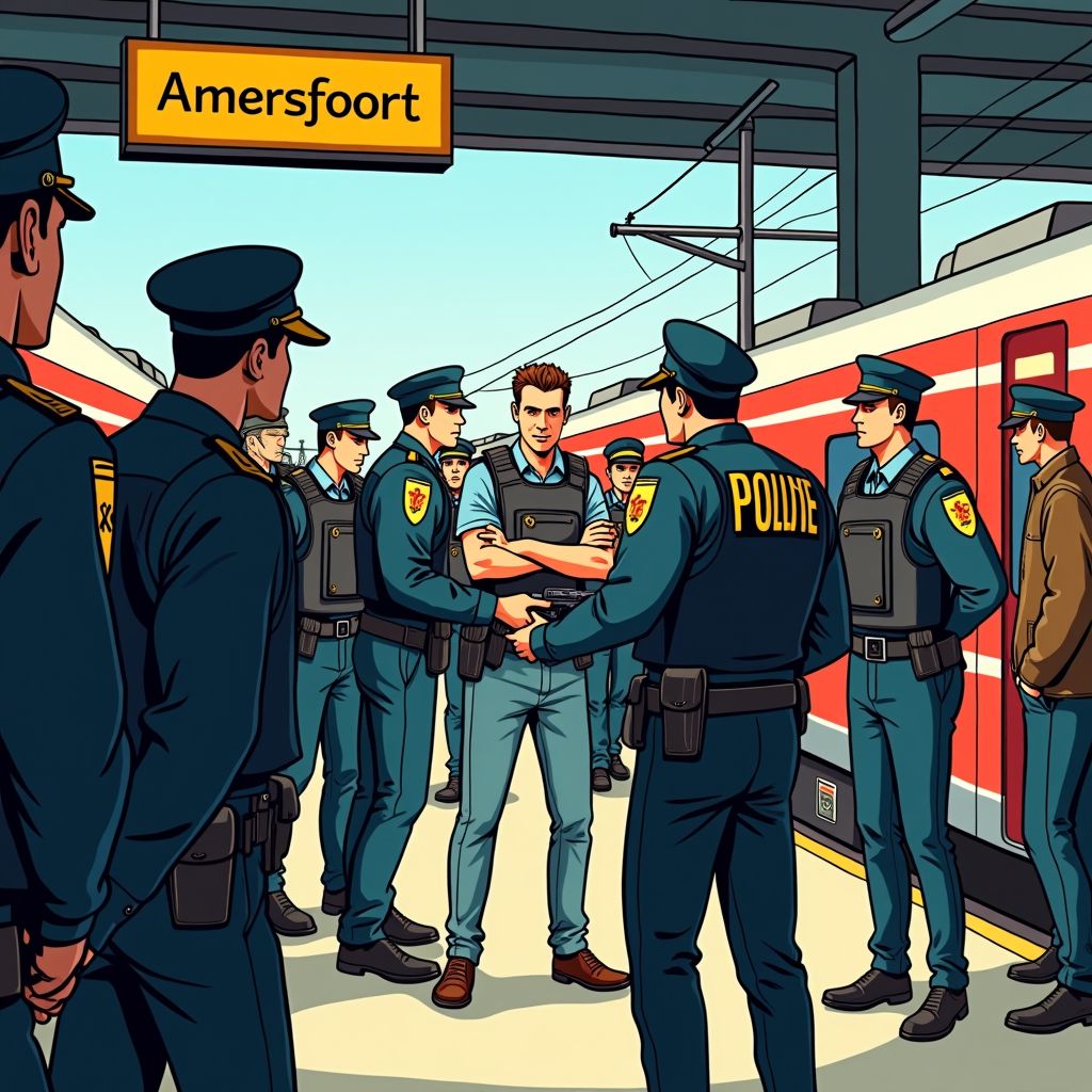 man aangehouden met wapen op amersfoort centraal