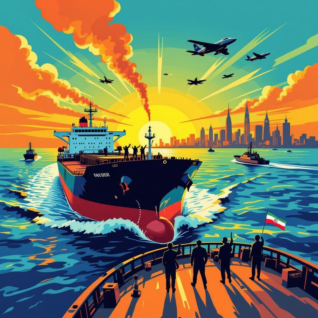 tanker geraakt in straat van hormuz terwijl iran en vs elkaar bestrijden