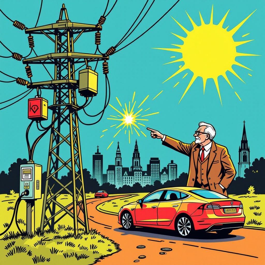 Rijden op stroom terwijl het net al knapt