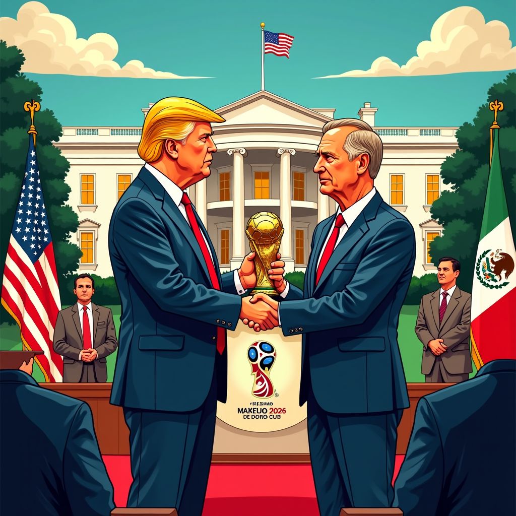 Donald Trump krijgt FIFA-vredesprijs in het Witte Huis tijdens WK-loting