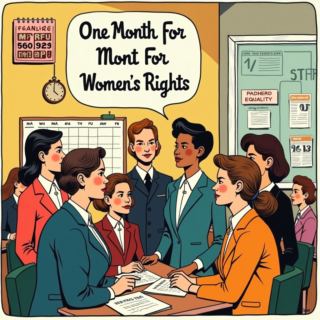 a full month for women's rights starts now