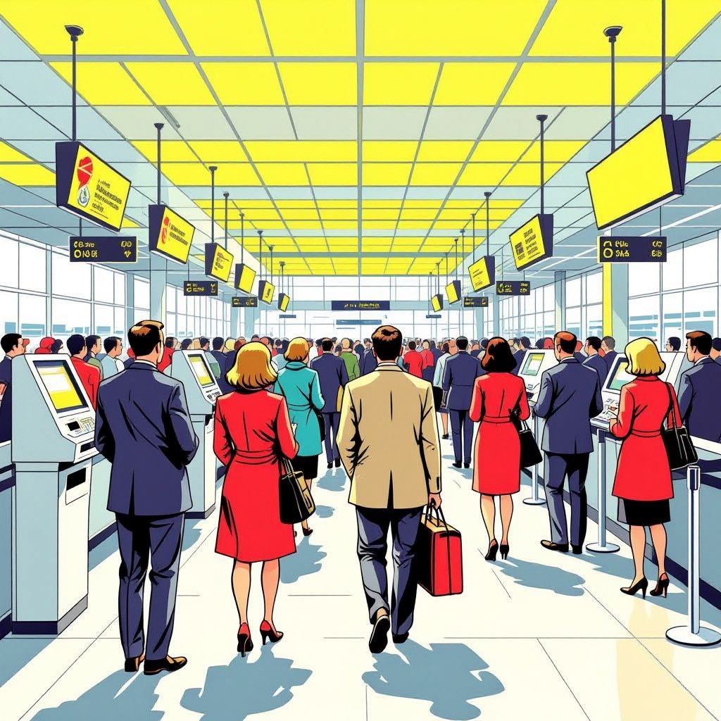 lange wachtrijen op schiphol door storing in nieuwe paspoortsystemen