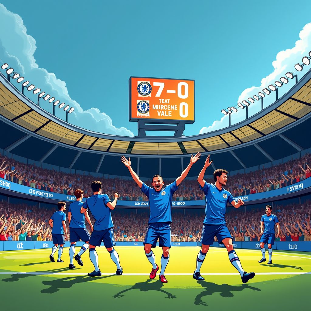 chelsea verplettert port vale 7-0 en bereikt halve finales fa cup