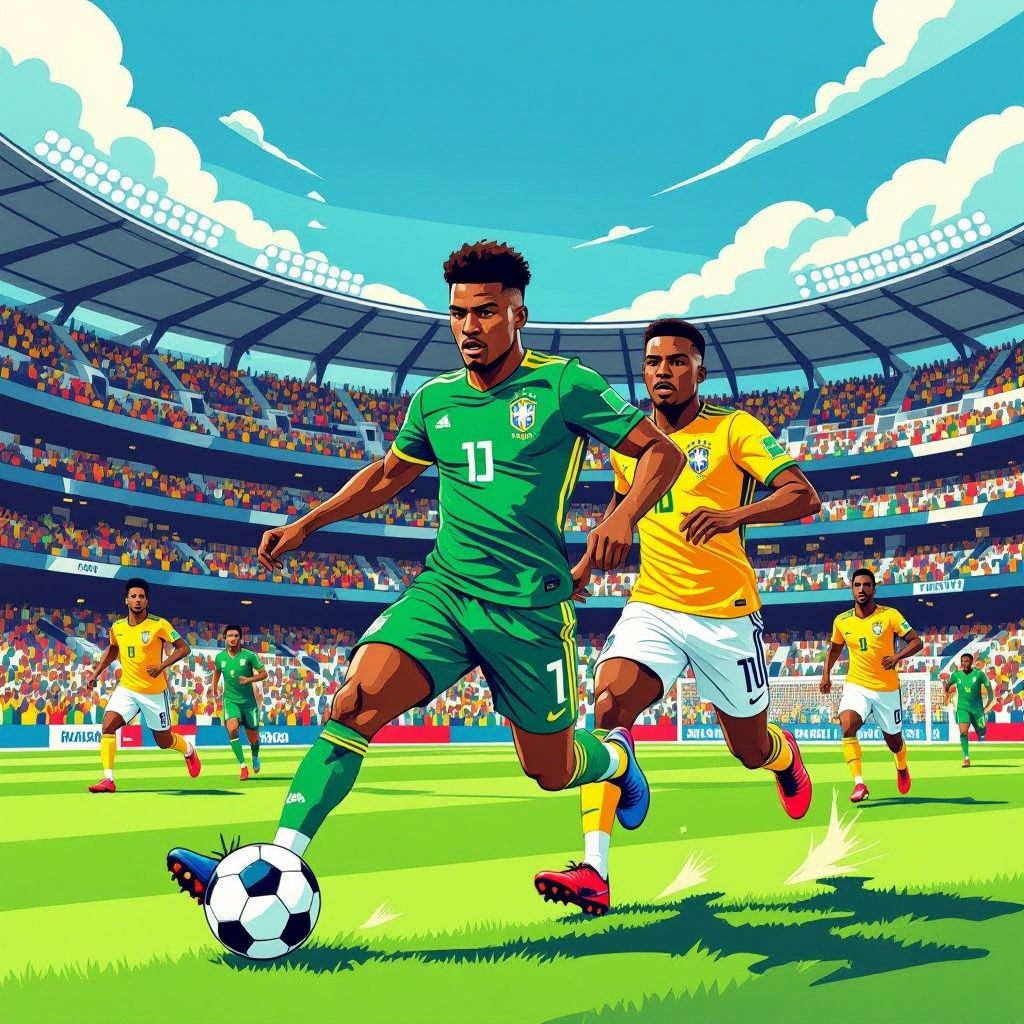 brazilië en haïti spelen op juneteenth in de wereldbeker