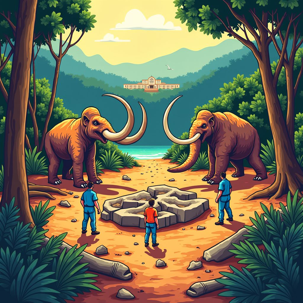 fossielen van mastodont en reuzeluiaard ontdekt in costa rica