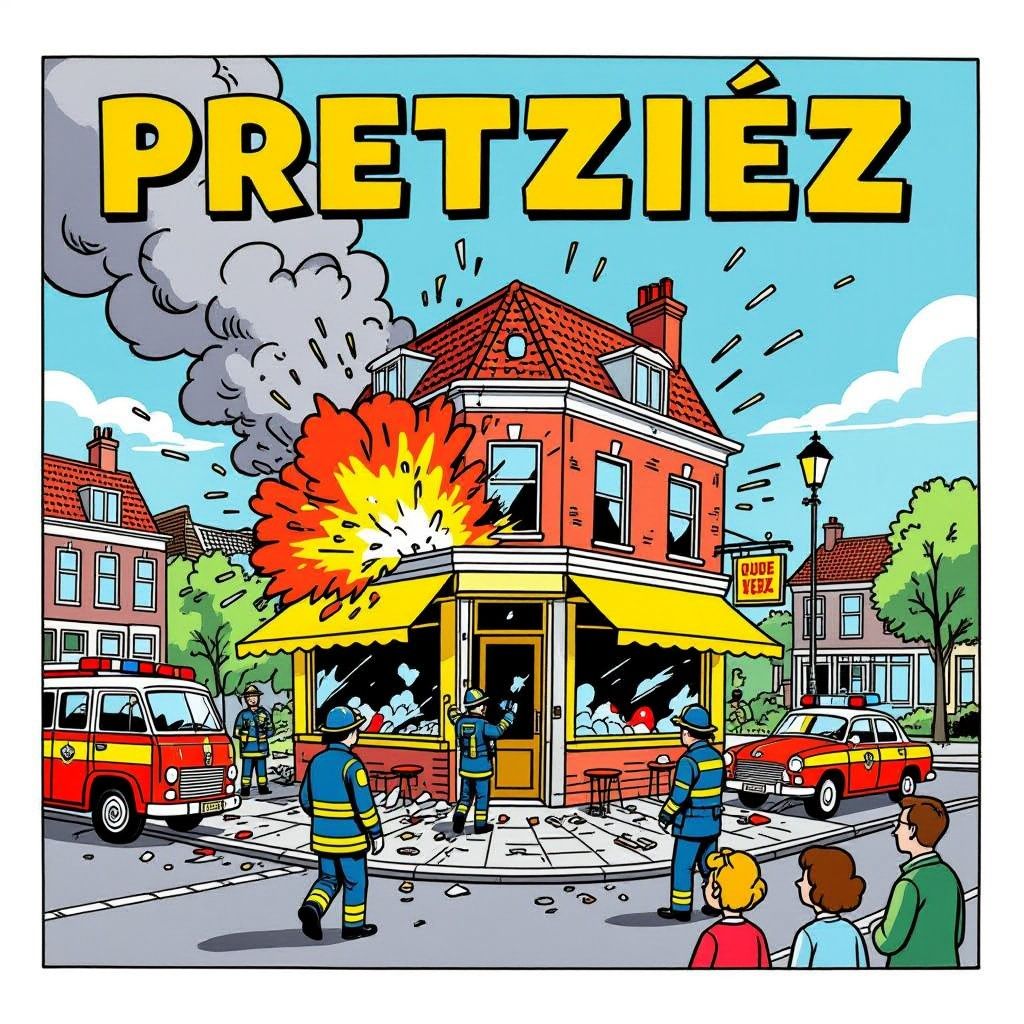 explosie treft eetcafé in drukke recreatieve zone