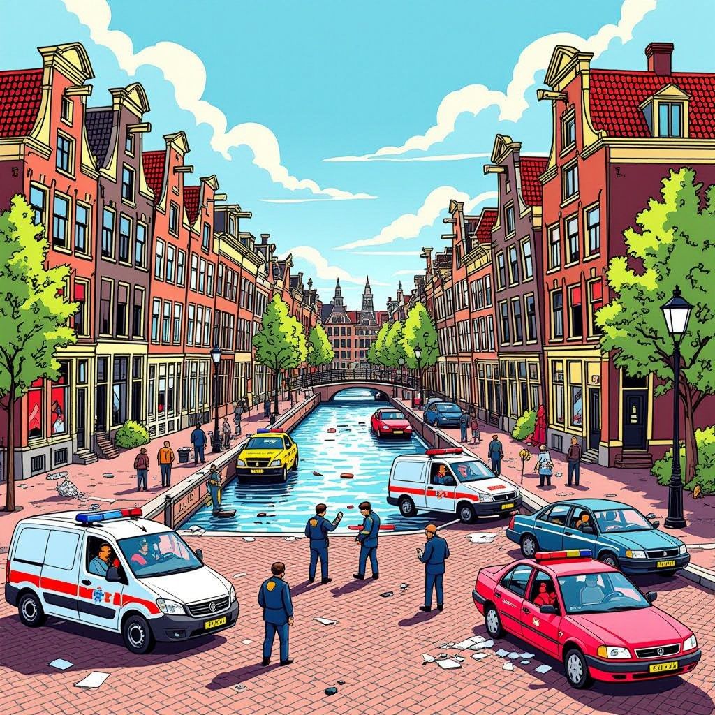 zoekactie gestaakt bij explosie in amsterdam: geen slachtoffers meer onder puin