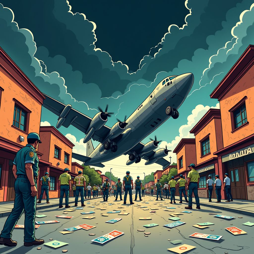 militair vliegtuig crasht in boliviaanse stad met vracht nieuwe bankbiljetten