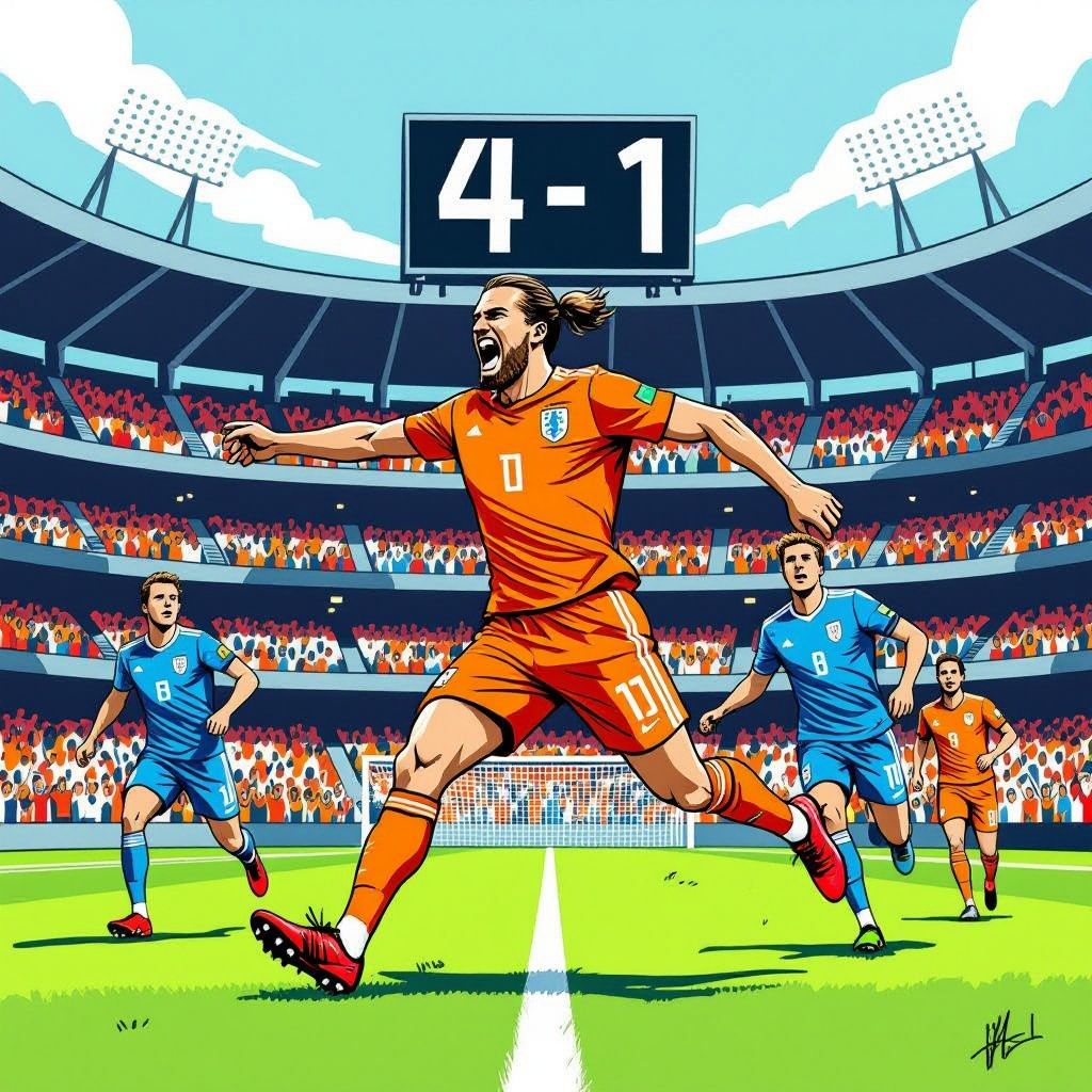 oranje verslaat zweden in houston; van dijk scoort twee keer