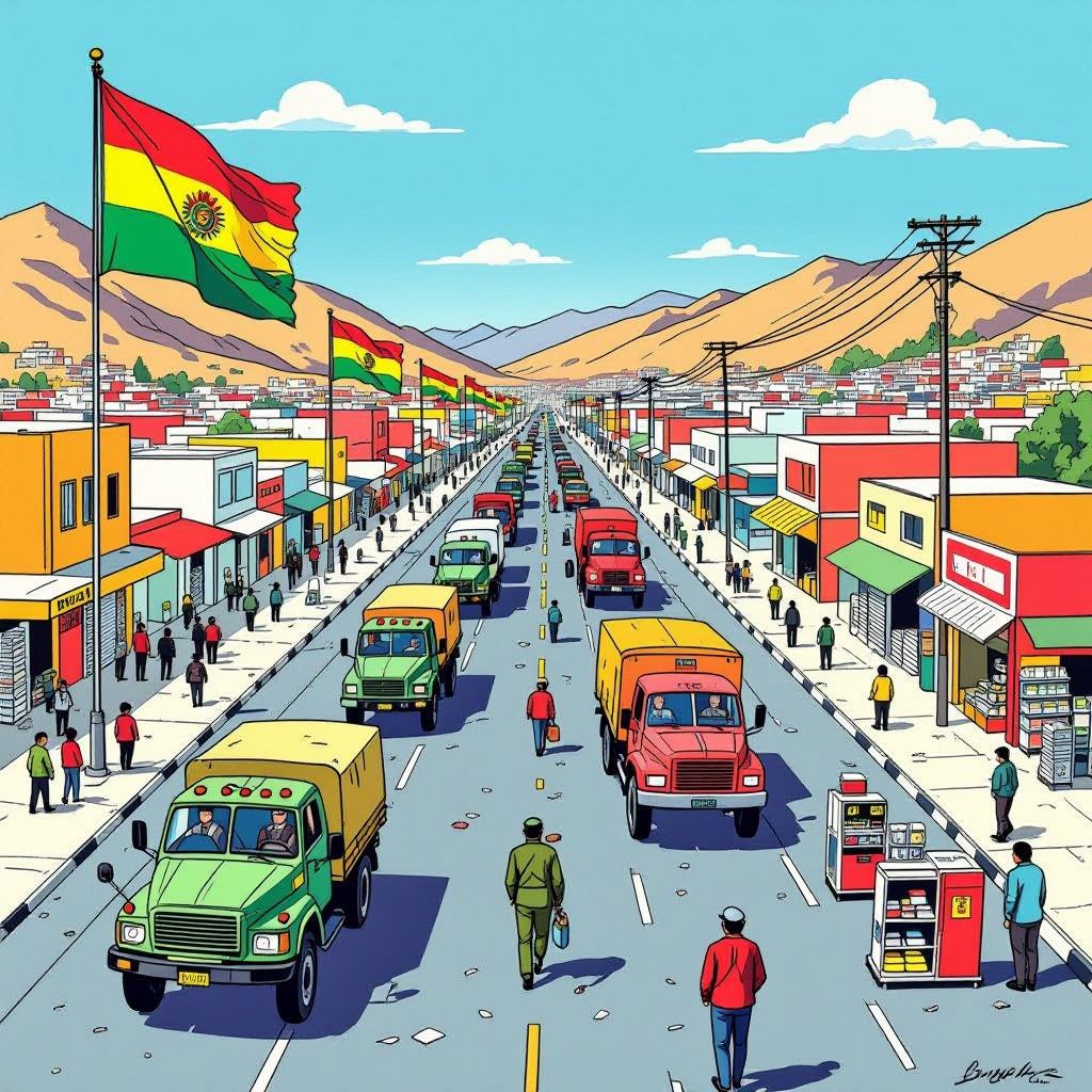 noodtoestand in bolivia na wekenlange blokkades: leger mag ingrijpen