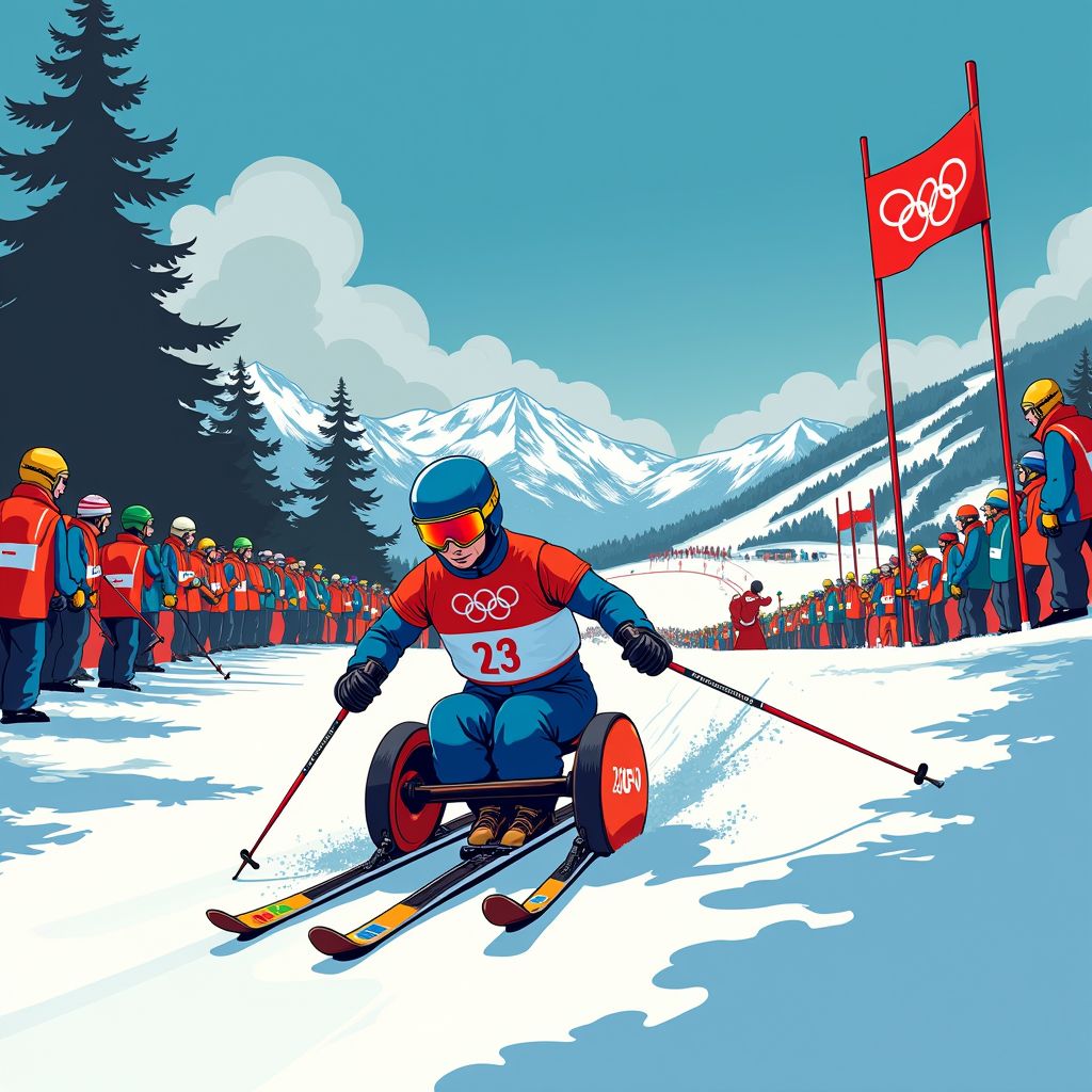 niels de langen claims silver in chaotic paralympic downhill