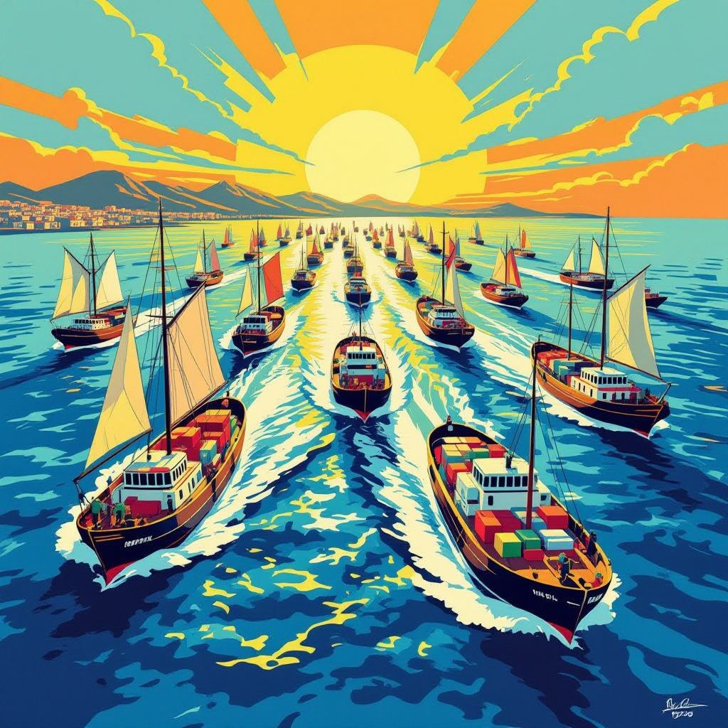 largest ever humanitarian fleet sails to break gaza blockade