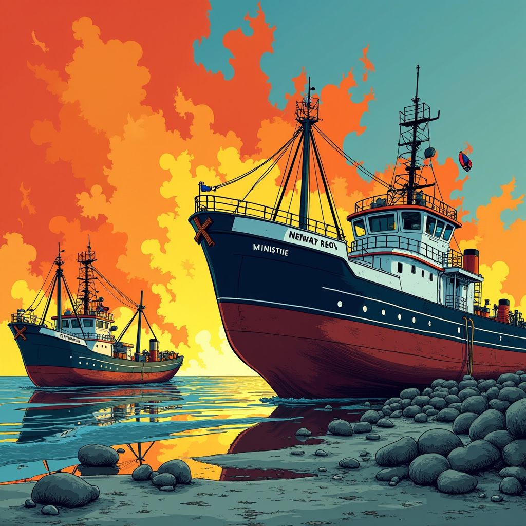 elf boten vernietigd bij grootschalige actie tegen illegale visvangst