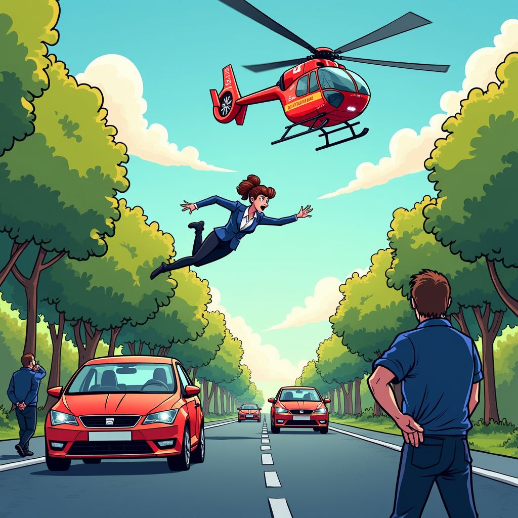 dramatische val uit rijdende auto op brouwersdam