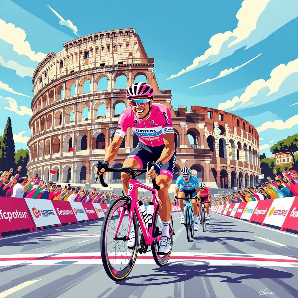 vingegaard maakt historisch trio compleet met zege in rome