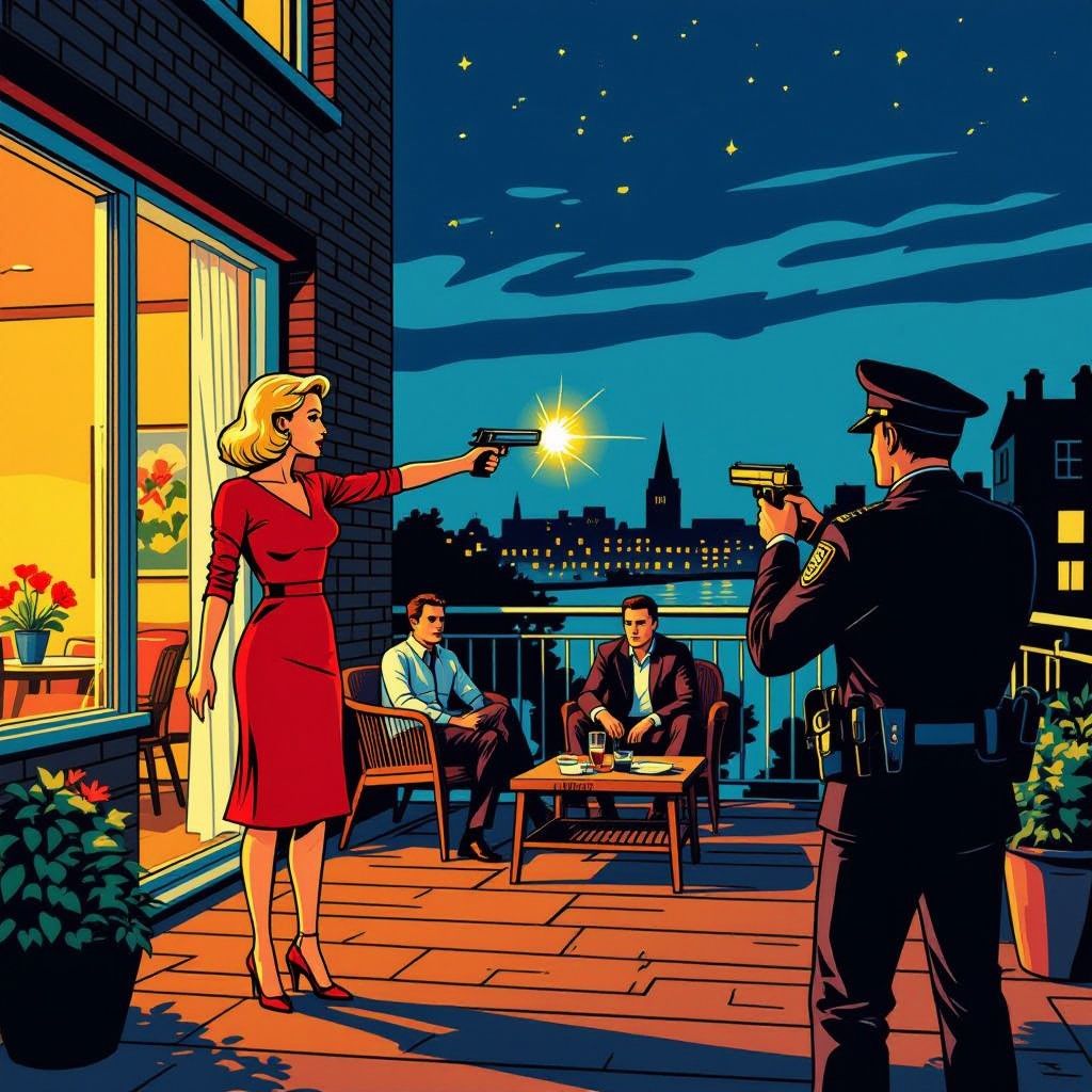 bekend model aangevallen op Rotterdams terras; vuurwapen gericht