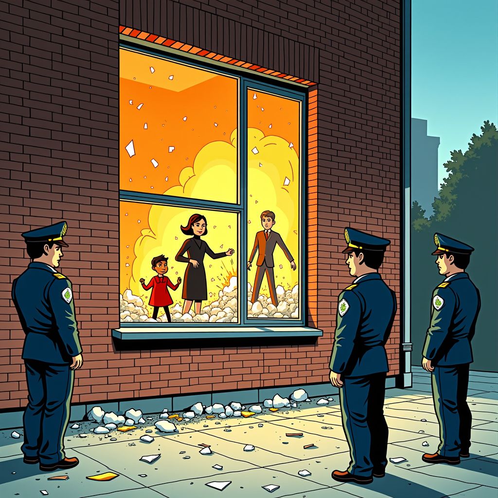 explosief gooit ruiten kapot op balkon in breda – vrouw en kind net ongedeerd