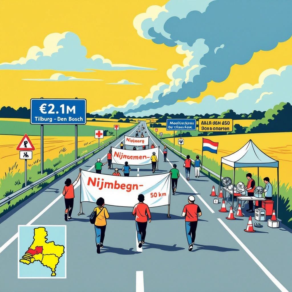2,1 miljoen en toch door: wandelaars trotseren hitte en onweer