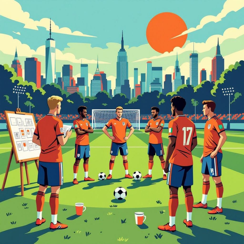 oranje sluit wk-voorbereiding af in new york onder leiding van koeman