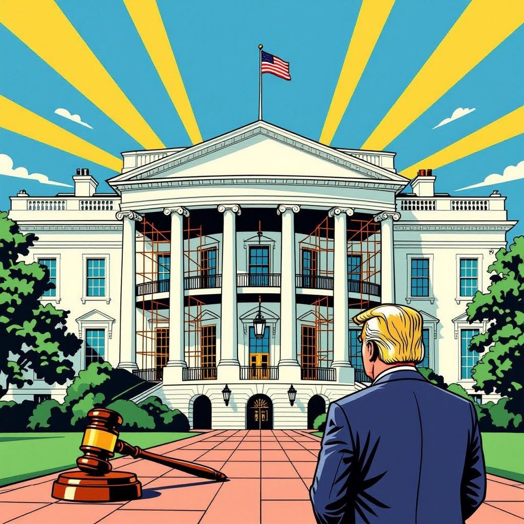 hof laat trump voorlopig balzaal bouwen in het witte huis — rechtszaak loopt door