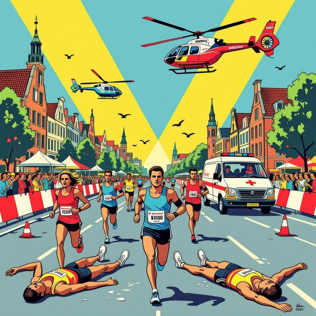 Hitte treft hardlopers tijdens marathons: meerdere malen reanimatie nodig