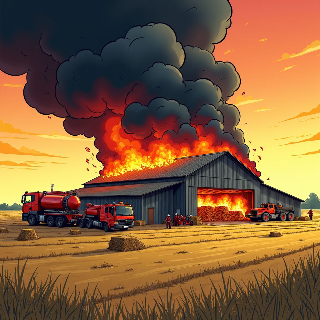 grote brand in agrarische schuur op lochem