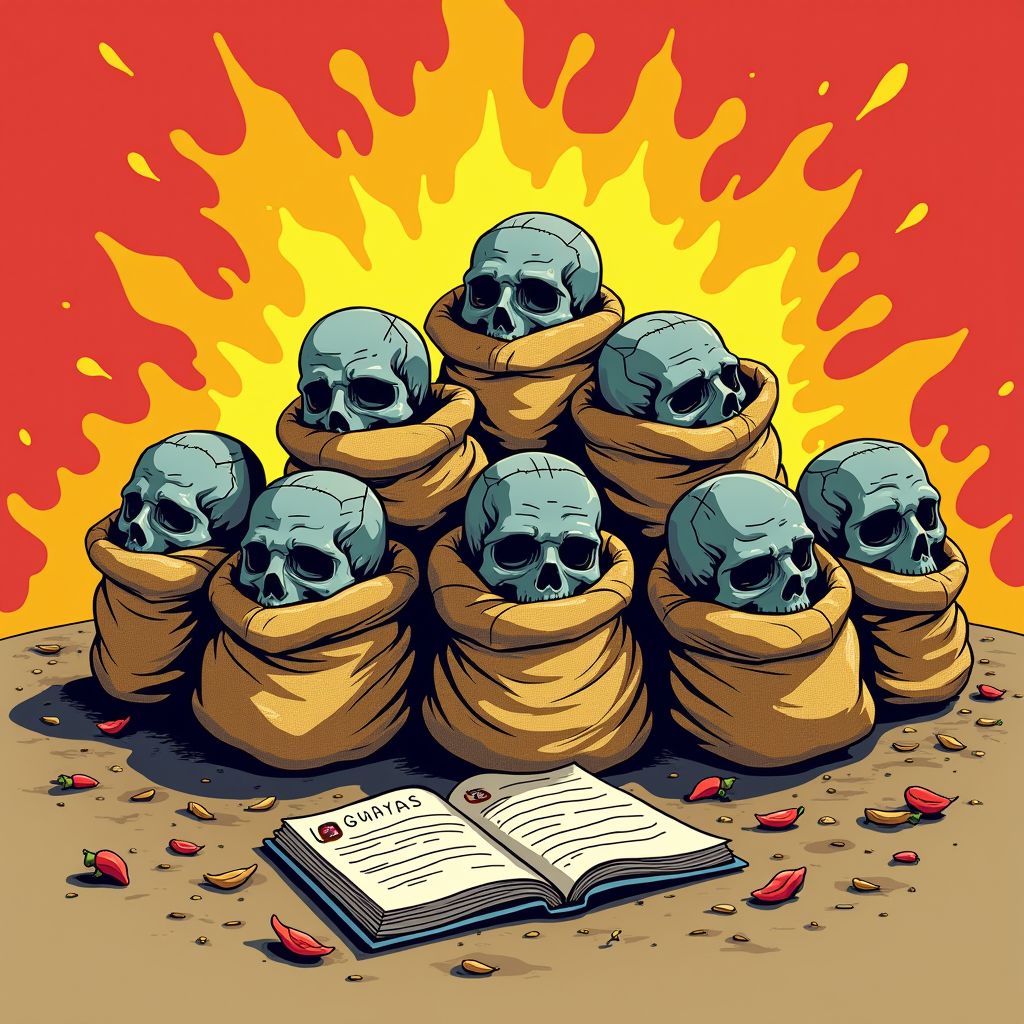 Acht hoofden gevonden in Ecuador met dreigement 'verboden te stelen'